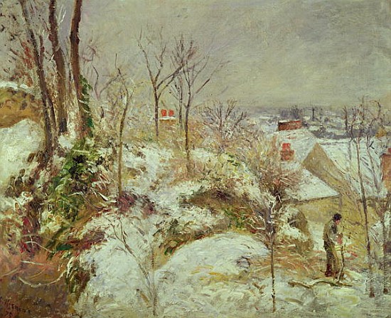 Snow Scene a Camille Pissarro