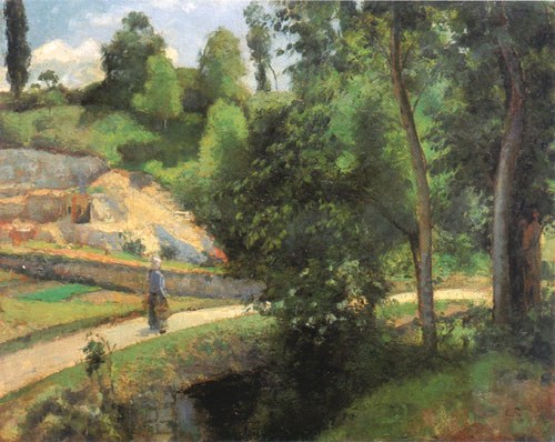 The quarry in Pontoise a Camille Pissarro