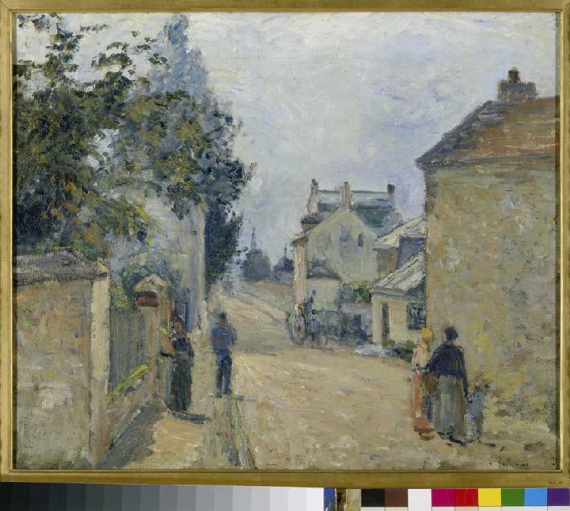 Strasse in the hermitage, Pontoise a Camille Pissarro