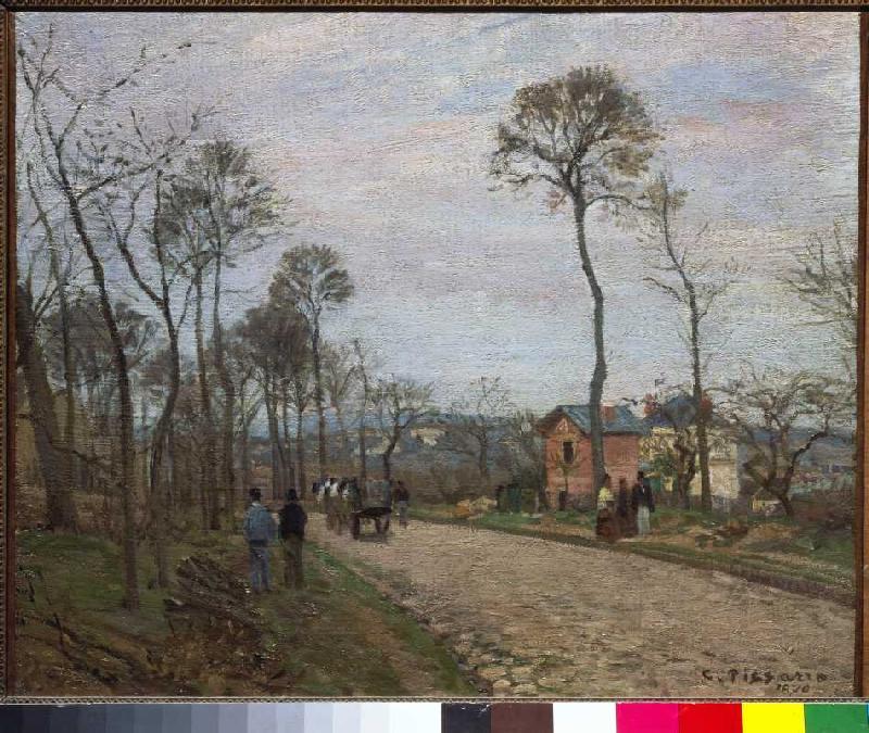 The Strasse of Louvecienne a Camille Pissarro