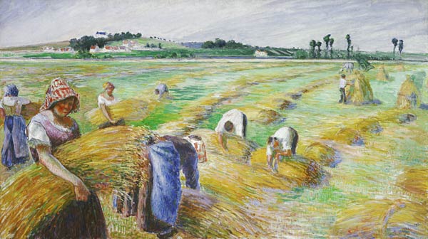 The Harvest a Camille Pissarro