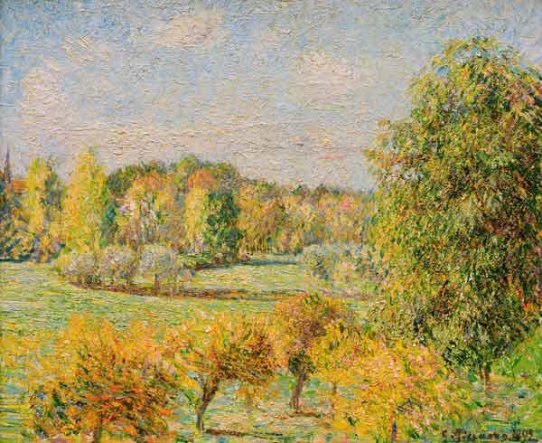 C.Pissarro / Autumn Mood with Nut Tree..