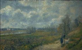 C.Pissarro, Der Weg bei Le Chou