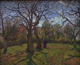 C.Pissarro,Kastanienbäume i.Louveciennes