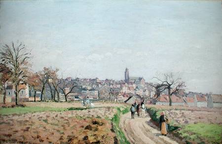 View of Pontoise a Camille Pissarro