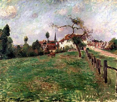 The Village of Eragny a Camille Pissarro