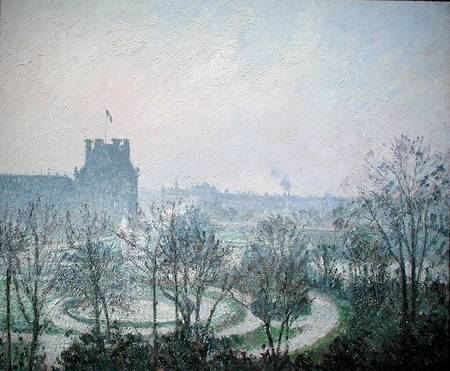 White Frost, Jardin des Tuileries a Camille Pissarro