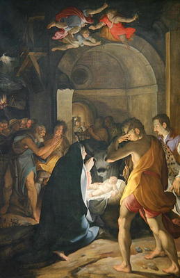 Adoration of the Shepherds, 1584 (oil on canvas) a Camillo Procaccini
