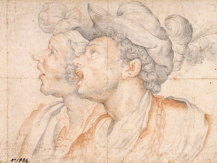 Two Youths' Heads a Camillo Procaccini