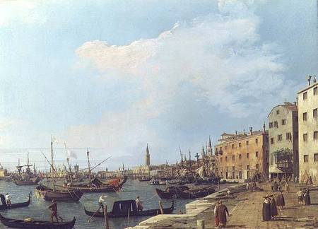 The Riva Degli Schiavoni a Canal Giovanni Antonio Canaletto