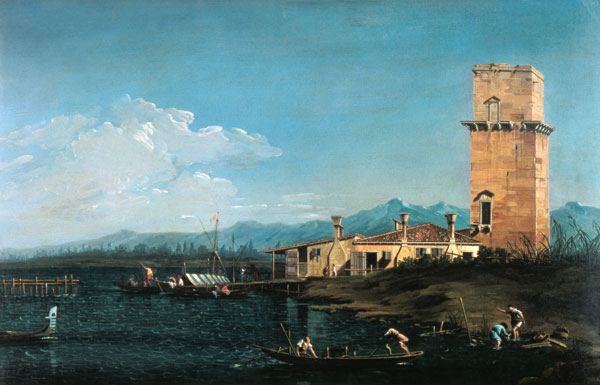 The Tower at Marghera a Canal Giovanni Antonio Canaletto