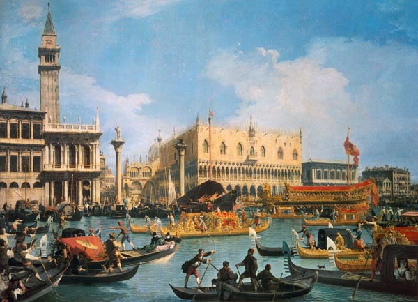 Il Buccintoro il giorno dell'ascensione a Canal Giovanni Antonio Canaletto
