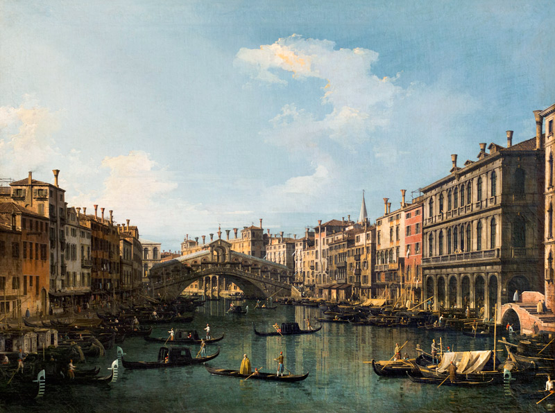 Il Rialto dal Sud a Canal Giovanni Antonio Canaletto