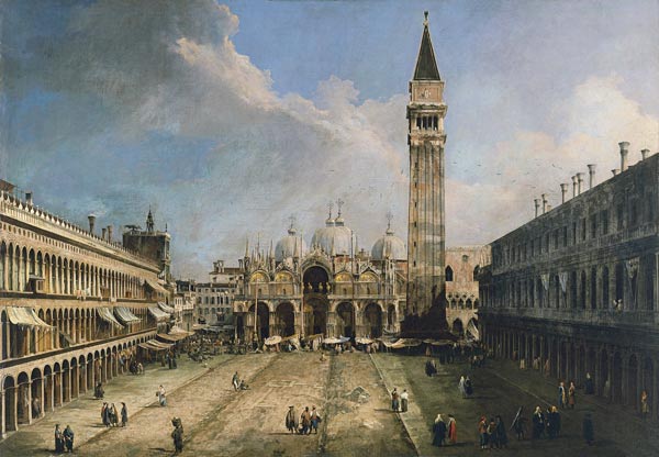 The Piazza San Marco in Venice a Canal Giovanni Antonio Canaletto
