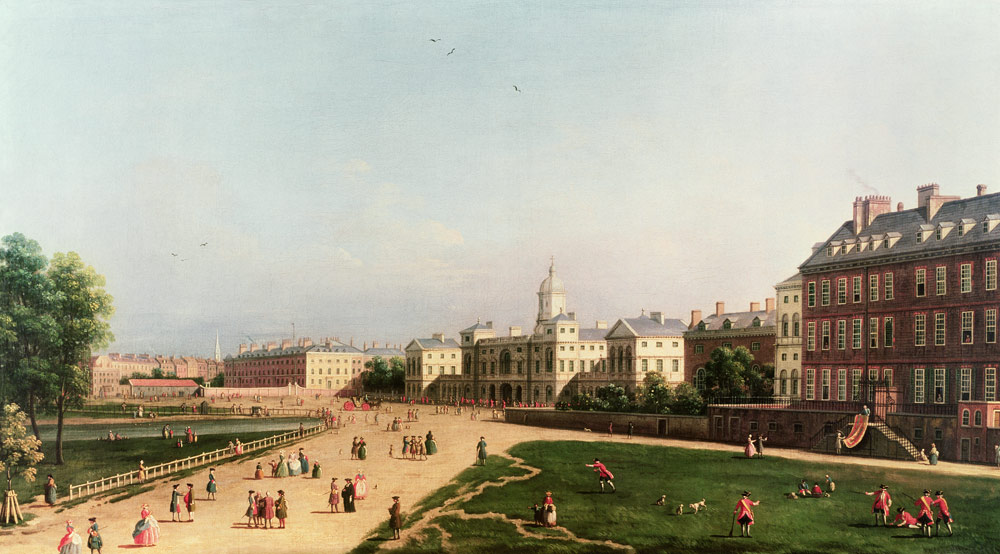 New Horse Guards from St. James's Park a Canal Giovanni Antonio Canaletto