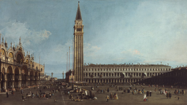 The Piazza San Marco, Venice a Canal Giovanni Antonio Canaletto