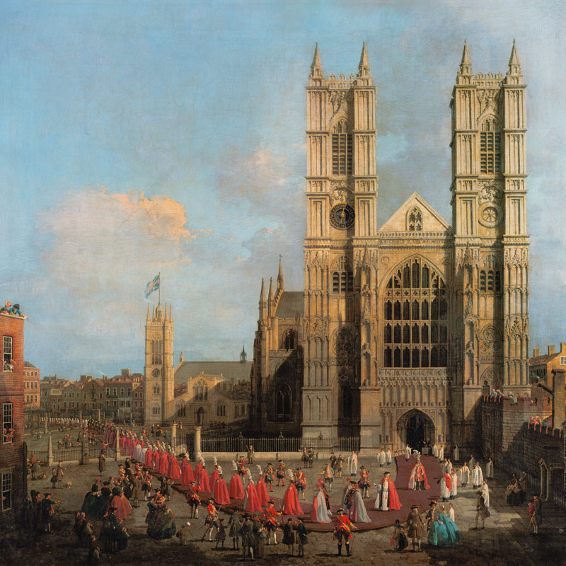 Procession of the Knights of the Bath a Canal Giovanni Antonio Canaletto