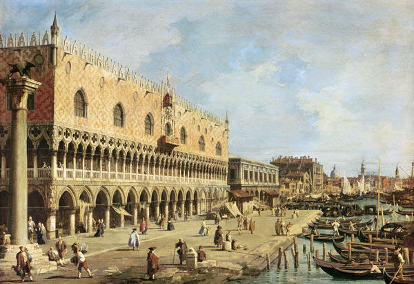 La riva degli Schiavoni, Venezia a Canal Giovanni Antonio Canaletto