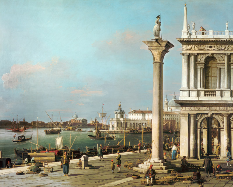 Veduta dell'entrata del Gran Canale dalla Piazzetta a Canal Giovanni Antonio Canaletto
