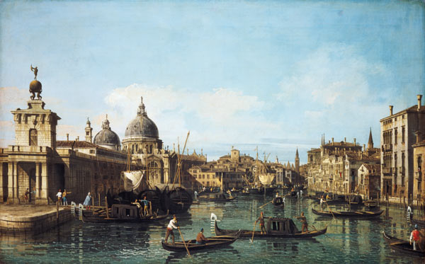 At the beginning of the Canale grandee in Venice a Canal Giovanni Antonio Canaletto