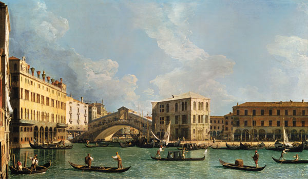 Veduta del ponte del Rialto, da nord a Canal Giovanni Antonio Canaletto