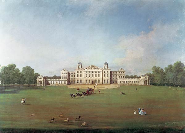 Badminton House, Gloucestershire a Canal Giovanni Antonio Canaletto