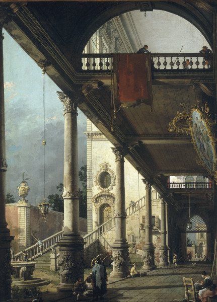 Canaletto / Capricio / Paint./ 1765 a Canal Giovanni Antonio Canaletto