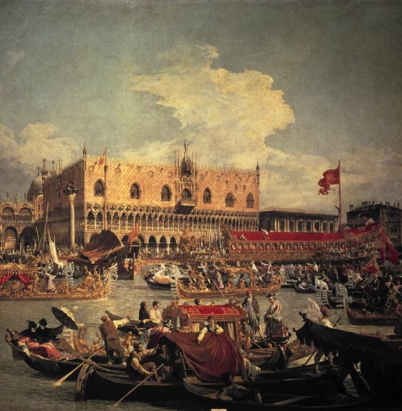 Canaletto / Return of the Bucentaur a Canal Giovanni Antonio Canaletto