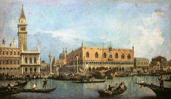 The Molo and the Piazzetta San Marco, Venice a Canal Giovanni Antonio Canaletto