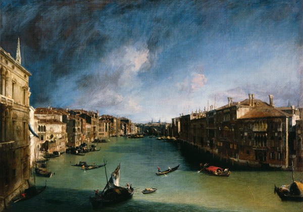 The Canal grandee of the Palazzo Balbi against Rialto a Canal Giovanni Antonio Canaletto