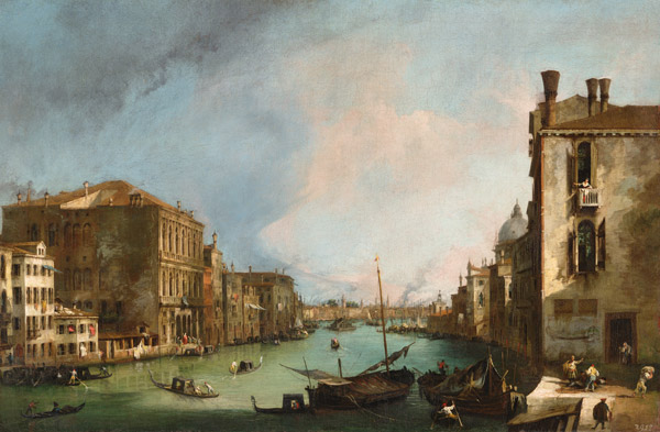 The Grand Canal in Venice a Canal Giovanni Antonio Canaletto
