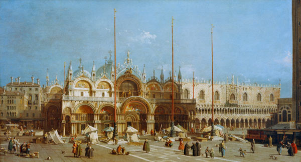 Venedig, Markusplatz / Gem.v.Canaletto a Canal Giovanni Antonio Canaletto
