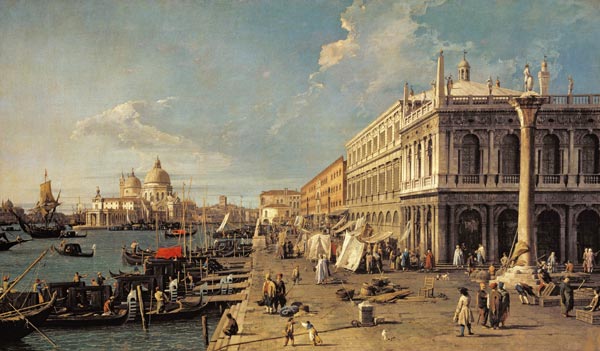 The Molo and the Zecca, Venice a Canal Giovanni Antonio Canaletto