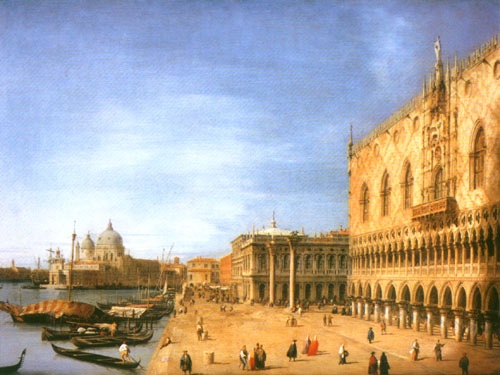 The The Molo looking west a Canal Giovanni Antonio Canaletto