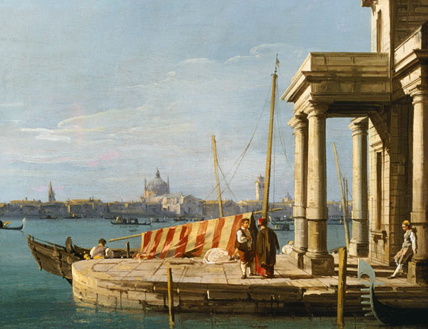 La Riva della Dogana, Venezia a Canal Giovanni Antonio Canaletto