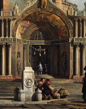 Detail of Capriccio of a Church (oil on canvas)