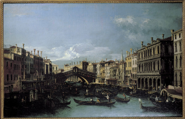 Venedig, Rialtobrücke / Canaletto a Canal Giovanni Antonio Canaletto