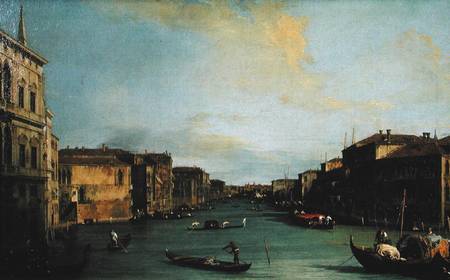 View of The Grand Canal from the Rialto Bridge a Canal Giovanni Antonio Canaletto