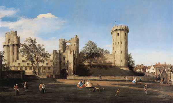Warwick Castle: The East front a Canal Giovanni Antonio Canaletto