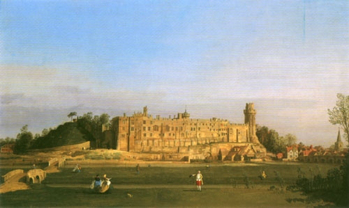 Warwick Castle's The South front a Canal Giovanni Antonio Canaletto