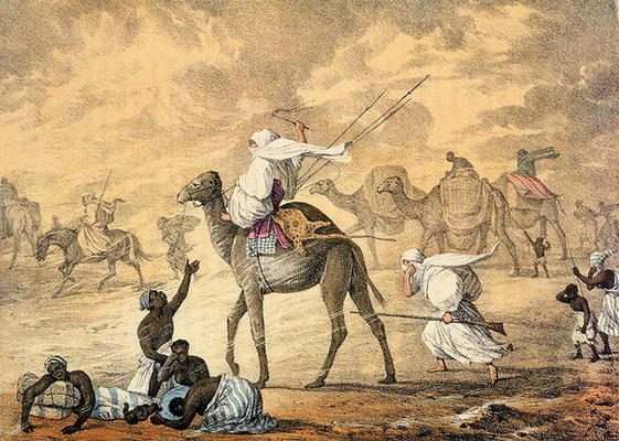 A Sand Wind on the Desert, from 'Narrative of Travels in Northern Africa in the Years 1818-19 and 18 a Captain George Francis Lyon