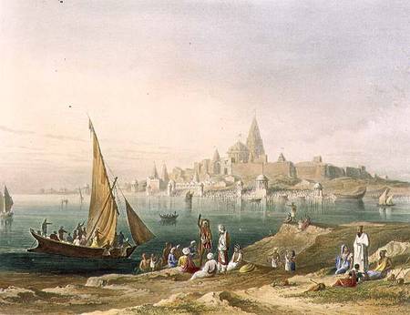The Sacred Town and Temples of Dwarka, from Volume II of 'Scenery, Costumes and Architecture of Indi a Captain Robert M. Grindlay