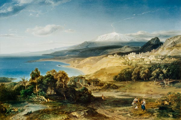 Taormina e il Etna a Carl Anton Joseph Rottmann