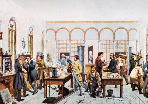 Justus von Liebig, Laboratory a Carl Constantin Steffeck