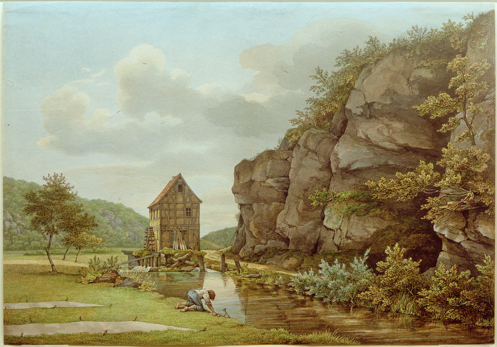 Schneidmühle bei Eppstein (Lorsbacher Tal) a Carl Ernst Morgenstern
