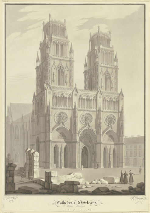 Die Kathedrale Sainte-Croix d’Orléans a Carl Friedr.Heinrich Werner