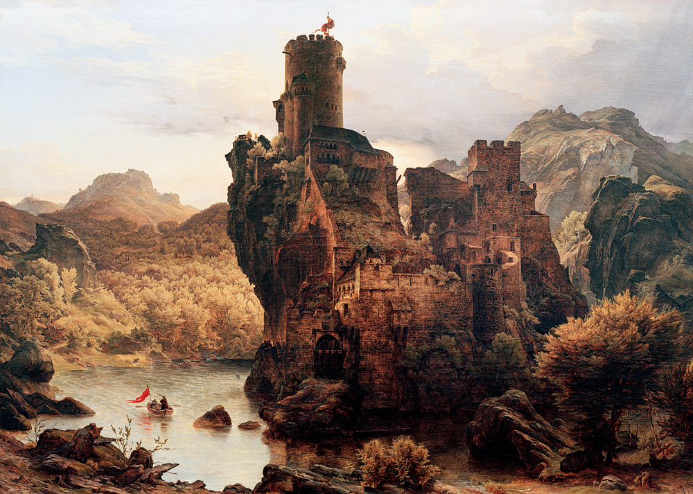 Das Felsenschloß a Carl Friedrich Lessing