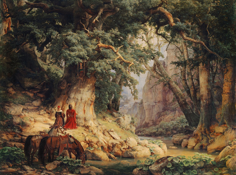 The Thousand-Year-Old Oak a Carl Friedrich Lessing
