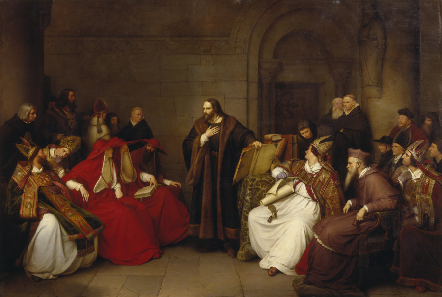 Jan Hus at Constance a Carl Friedrich Lessing
