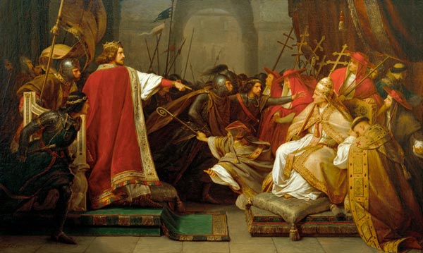 Henry V and Pope Paschal , Lessing a Carl Friedrich Lessing